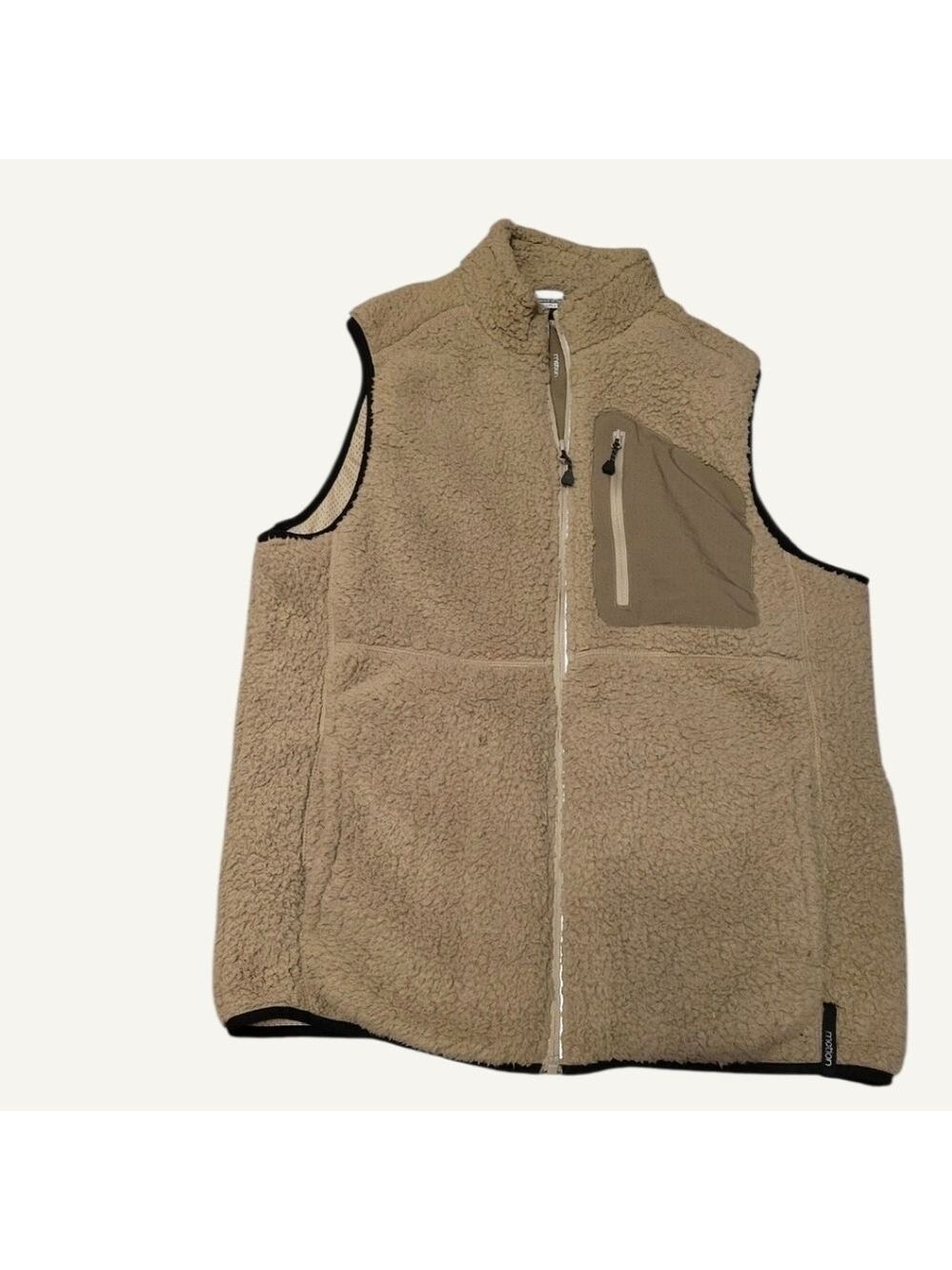 Motion Tan Sherpa Vest Size M